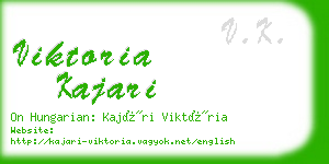 viktoria kajari business card